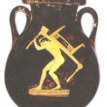 Depiction of a Kline on a vase