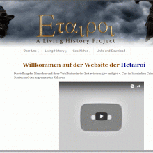 Zweite Version der Hetairoi Website